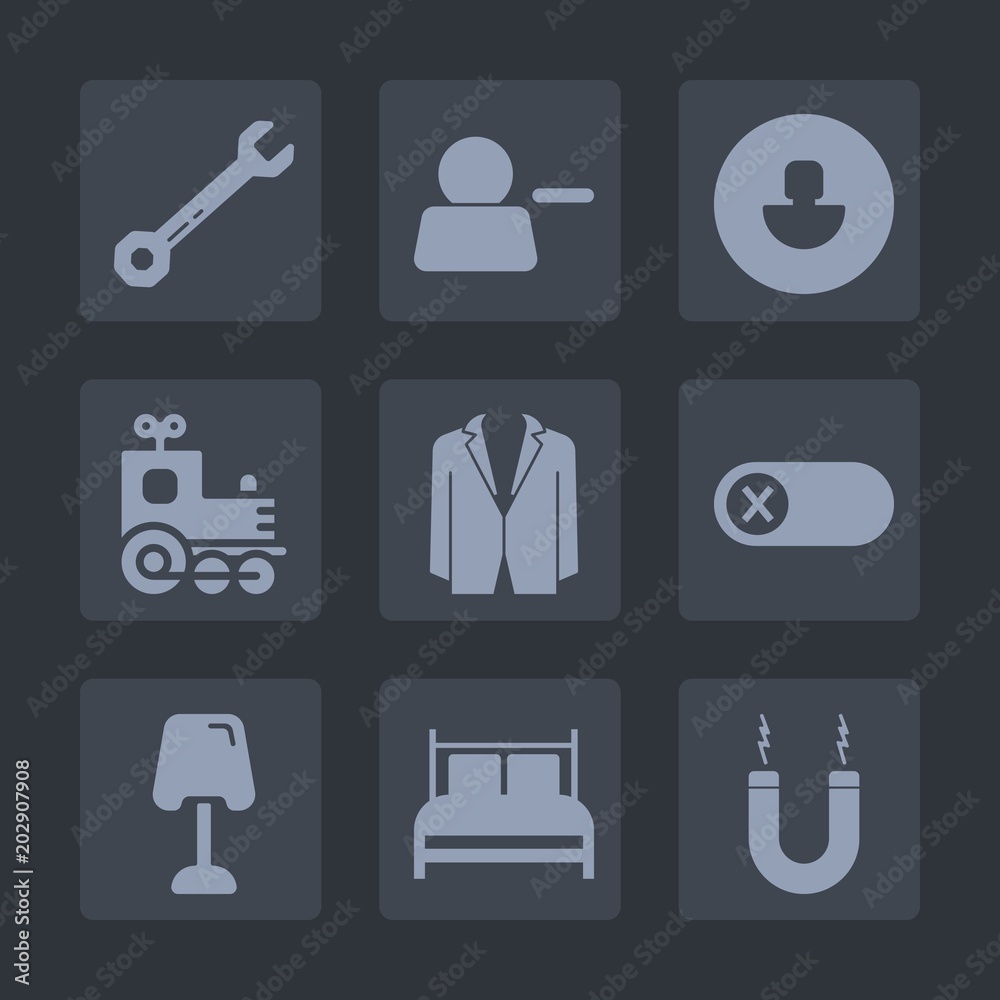 Premium set of fill icons. Such as profile, magnet, construction, turn, travel, railway, suit, delete, sign, repair, magnetic, pictogram, bed, interface, transport, home, work, lamp, equipment, hammer Premium set of fill icons. Such as profile, magnet, construction, turn, travel, railway, suit, delete, sign, repair, magnetic, pictogram, bed, interface, transport, home, work, lamp, equipment, hammer