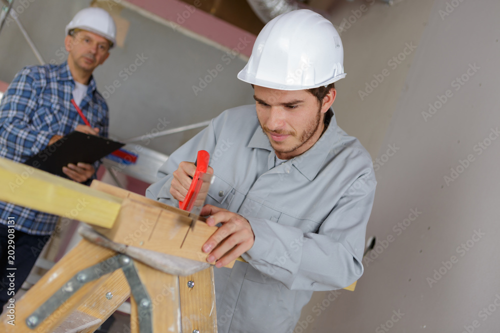 apprentice being evaluated apprentice being evaluated