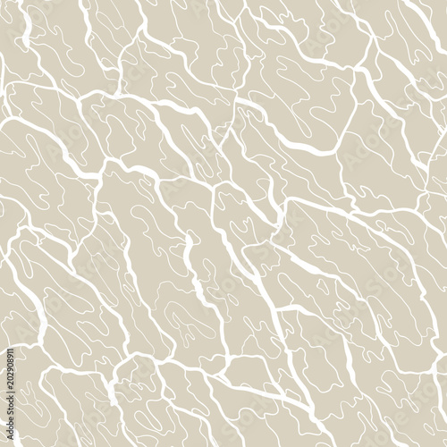 Vector seamless pattern of bark texture. Wood natural structure