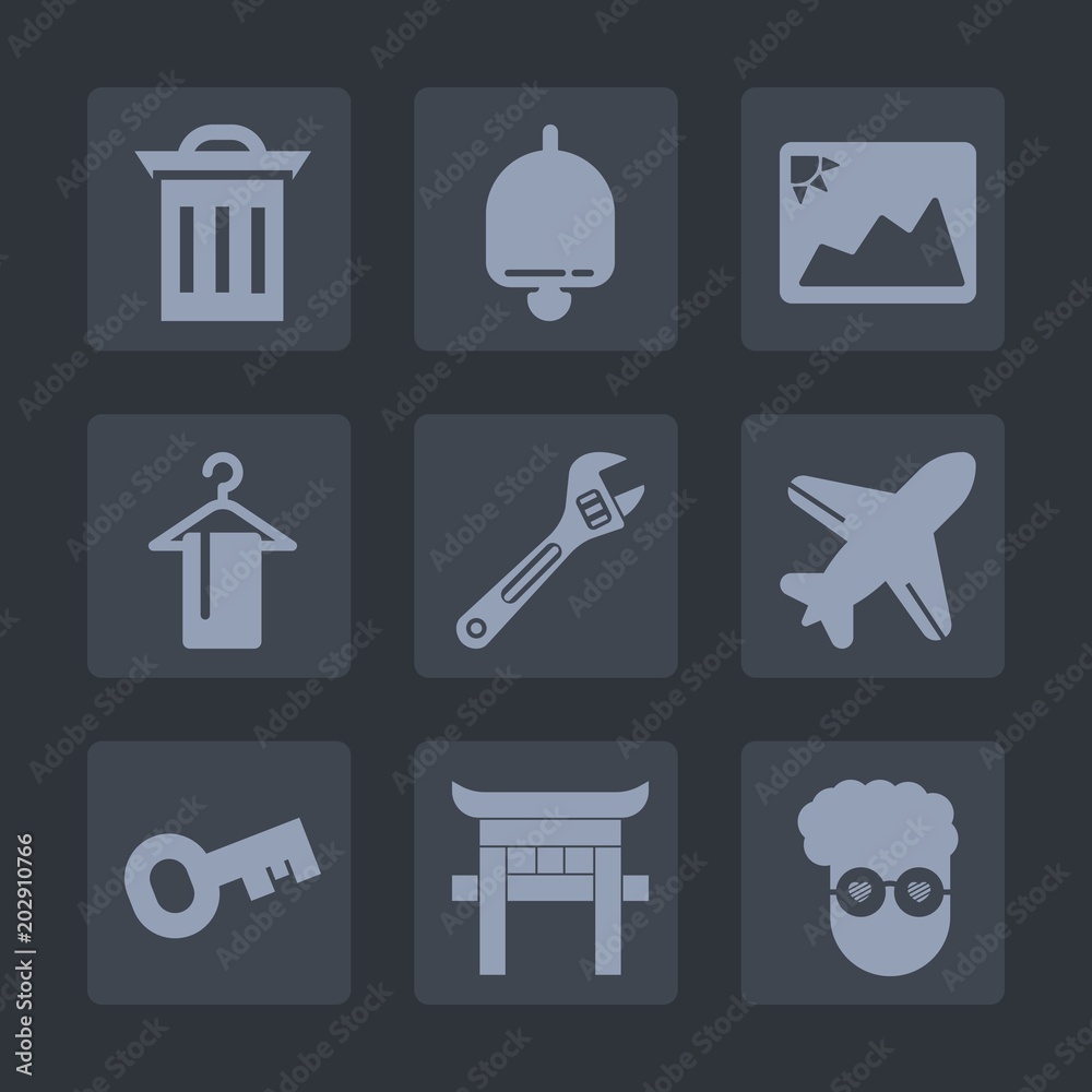 Premium set of fill icons. Such as plane, equipment, wrench, recycling, fashion, aircraft, frame, photo, ring, japanese, alert, flight, style, button, tool, airplane, recycle, bell, hipster, shrine Premium set of fill icons. Such as plane, equipment, wrench, recycling, fashion, aircraft, frame, photo, ring, japanese, alert, flight, style, button, tool, airplane, recycle, bell, hipster, shrine