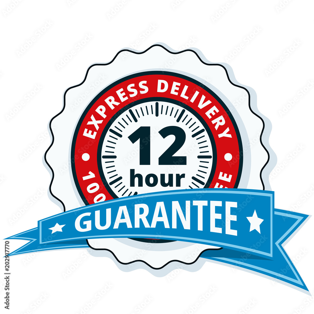 12 Hour Express Delivery illustration 12 Hour Express Delivery illustration