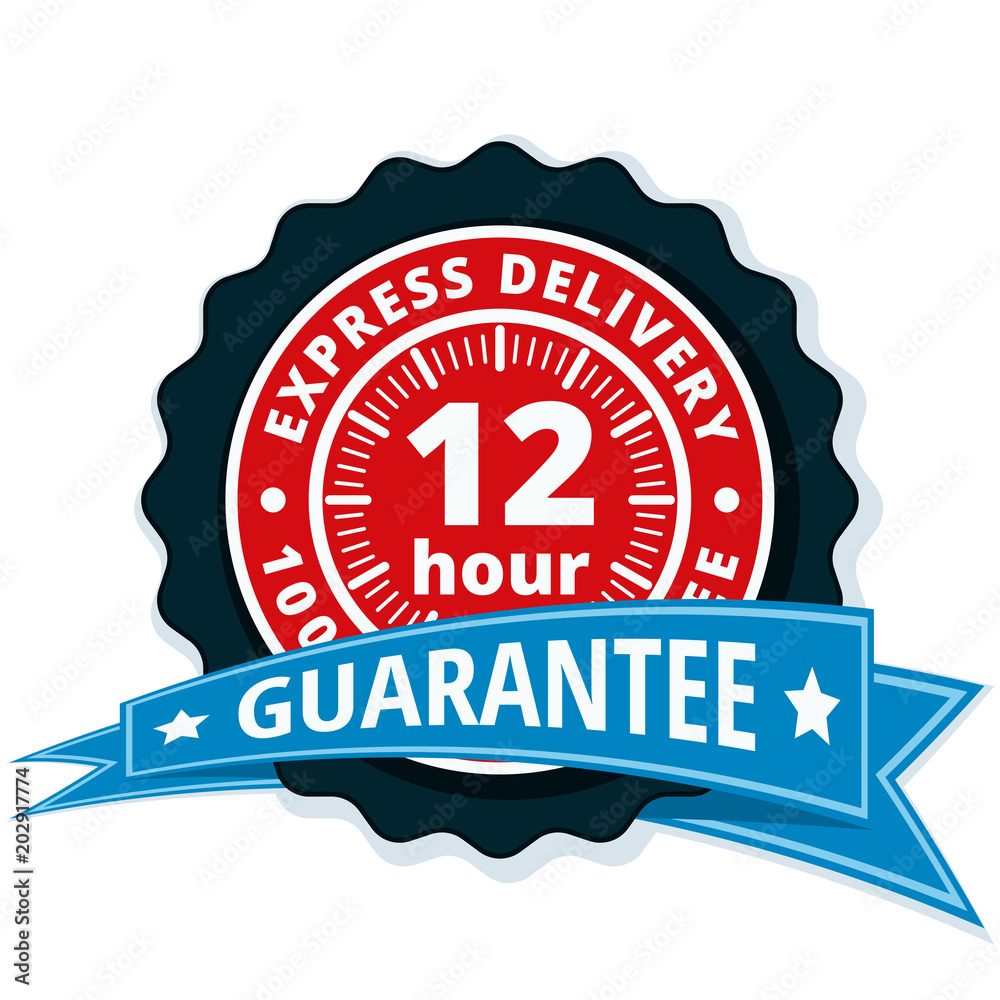 12 Hour Express Delivery illustration 12 Hour Express Delivery illustration