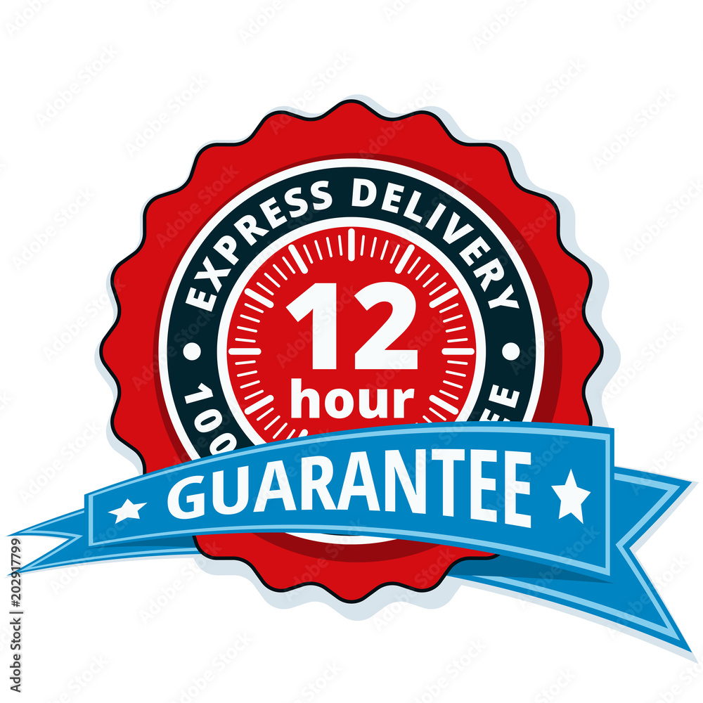 12 Hour Express Delivery illustration 12 Hour Express Delivery illustration