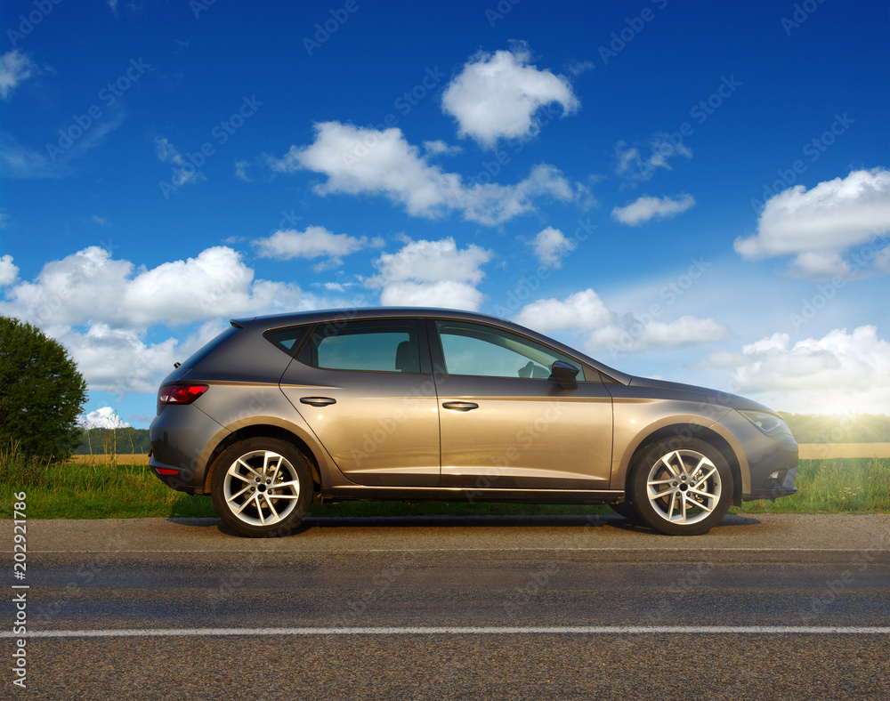 Fototapeta premium Car and light