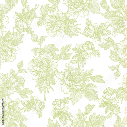 Seamless pattern with flowers roses