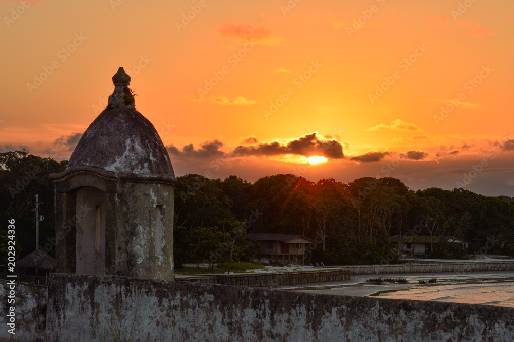 Obraz premium Fort sunset