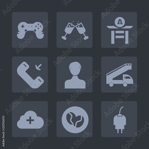 Premium set of fill icons. Such as play, sign, liquid, bar, truck, wine, asian, art, joystick, phone, technology, call, add, outgoing, transportation, internet, glass, wineglass, profile, caffeine