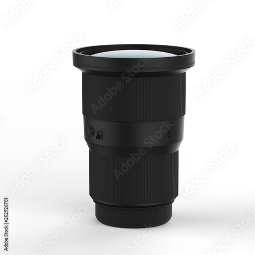 black camera lens