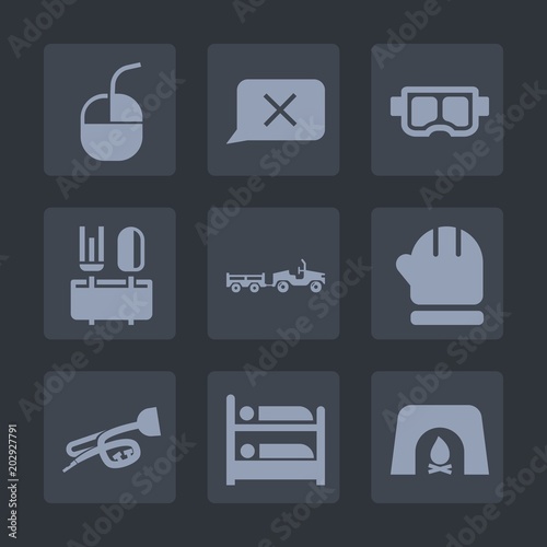 Premium set of fill icons. Such as sport, sound, fireplace, object, water, restaurant, snorkeling, hotel, closed, season, delivery, fire, web, beach, winter, computer, mask, communication, shipping