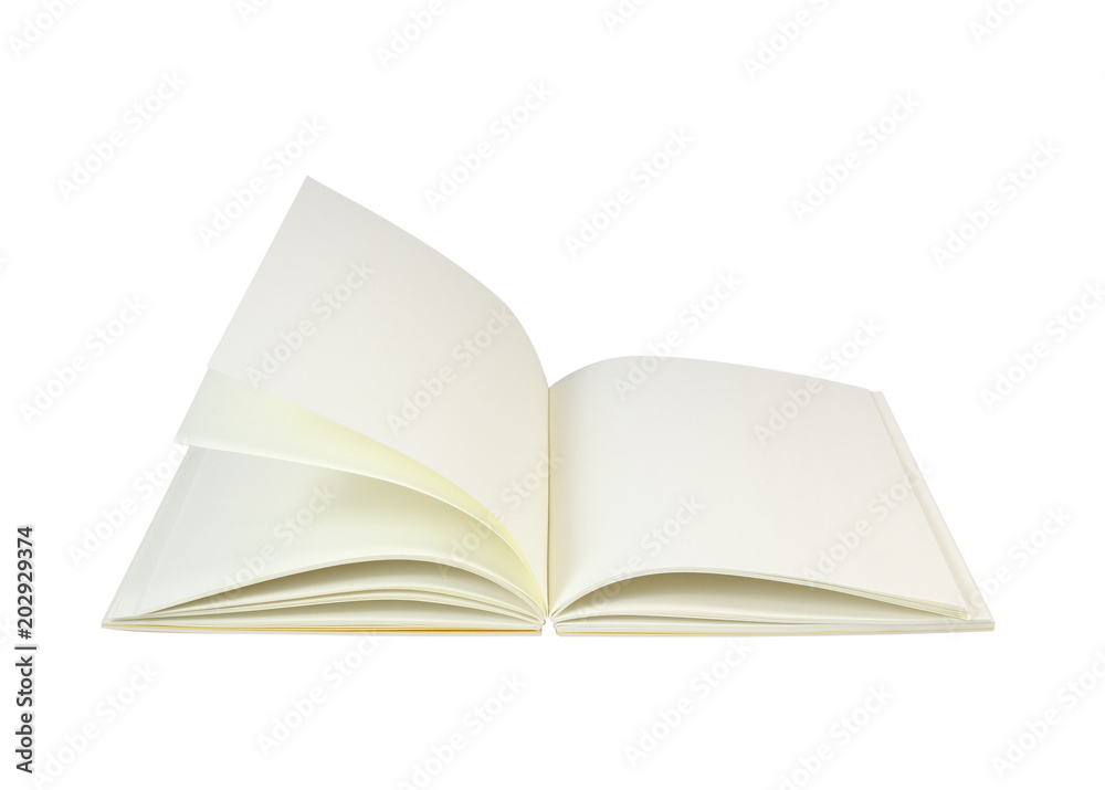 open book on white background open book on white background