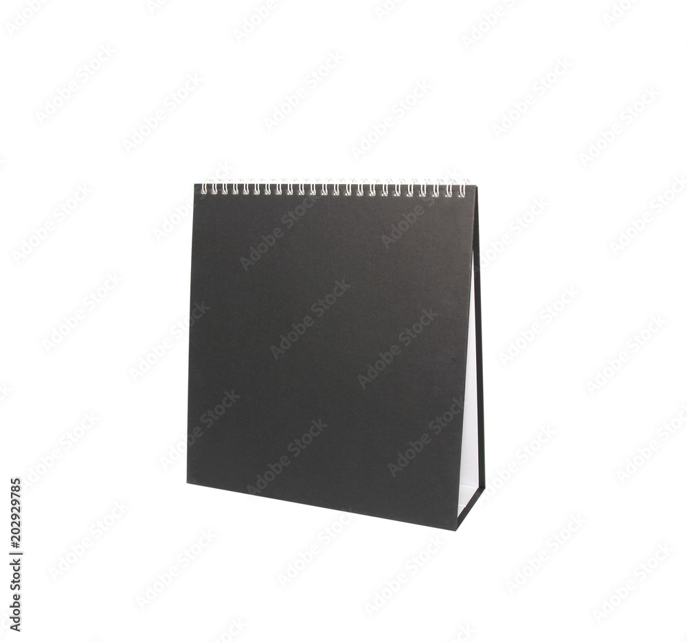 Blank desk calendar isolated on white background Blank desk calendar isolated on white background