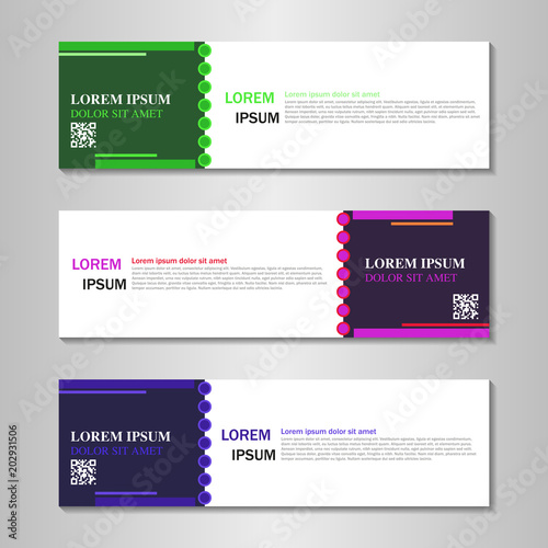 Vector abstract design web banner template. Web Design Elements - Header Design. 