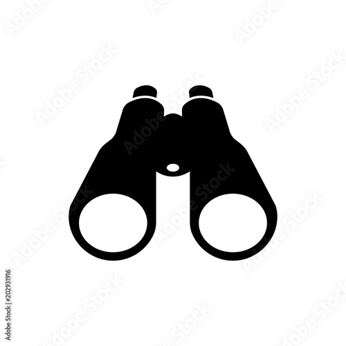 Binocular field glasses flat icon