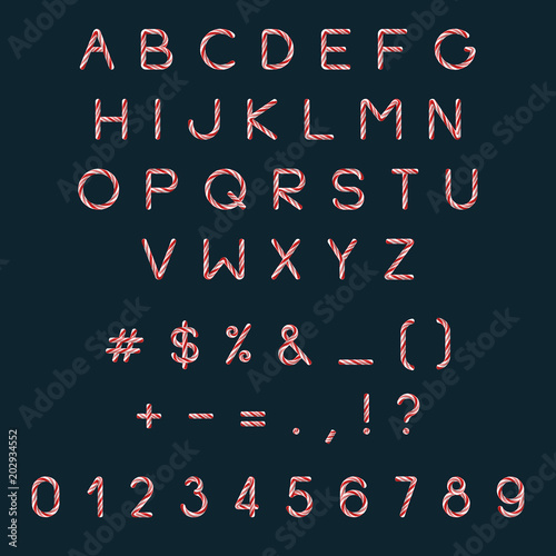 Candy Cane Font.