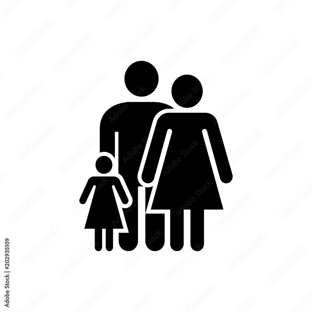 family Icon Vector Illustration on the white background. family Icon Vector Illustration on the white background.