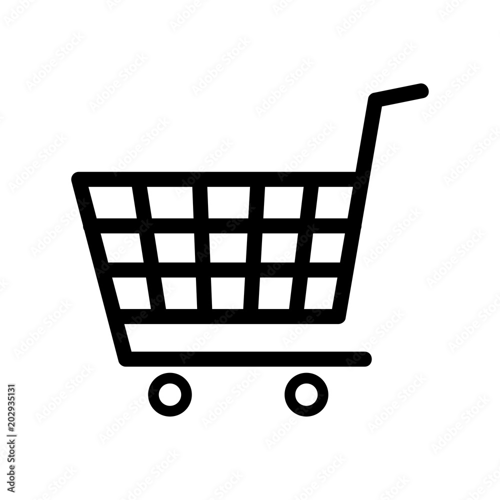 Shopping cart icon (Vector) Shopping cart icon (Vector)