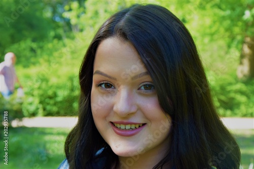 portrait of a young smiling woman