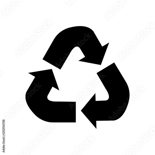 recycle icon in trendy flat style isolated on background. recycle icon page symbol for your web site design recycle icon logo, app, UI. recycle icon Vector illustration.