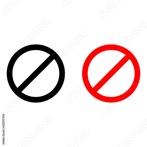 prohibitory sign template icon vector Free Download prohibitory sign template icon vector - GFXLoad