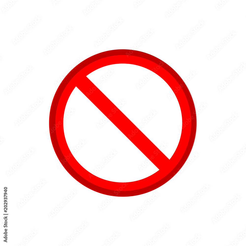No Sign. Isolated on white background. No Sign. Isolated on white background.