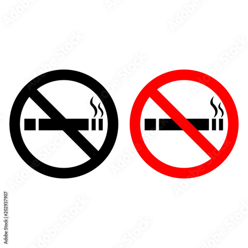 No smoking sign icon vector illustration eps