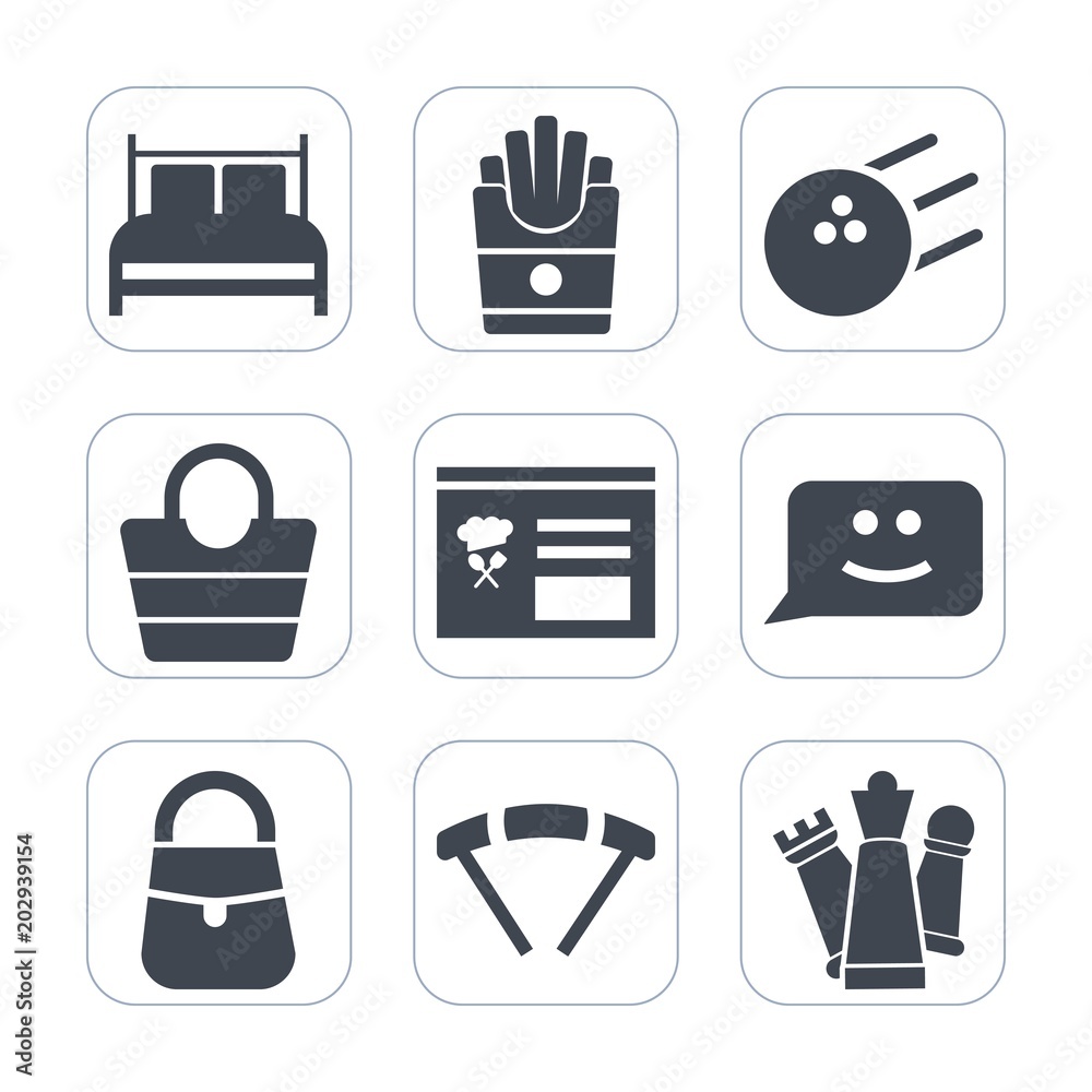Premium fill icons set on white background . Such as strategy, bag, fast, french, ball, mattress, king, style, leather, chess, yellow, pin, hobby, parachuting, competition, food, parachute, sky, night Premium fill icons set on white background . Such as strategy, bag, fast, french, ball, mattress, king, style, leather, chess, yellow, pin, hobby, parachuting, competition, food, parachute, sky, night