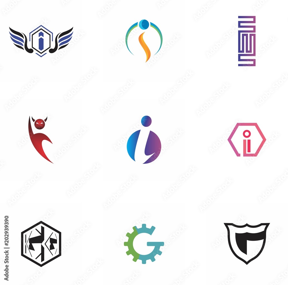 I, G, IG letter logo design for website, art, symbol, and brand
