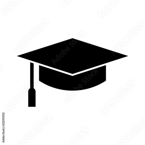 graduation cap symbol stock vector