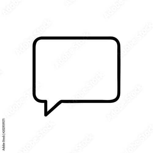 Speech bubbles icon flat icon. Single high quality outline symbol of info for web design or mobile app. Thin line signs of chat for design logo, visit card, etc.