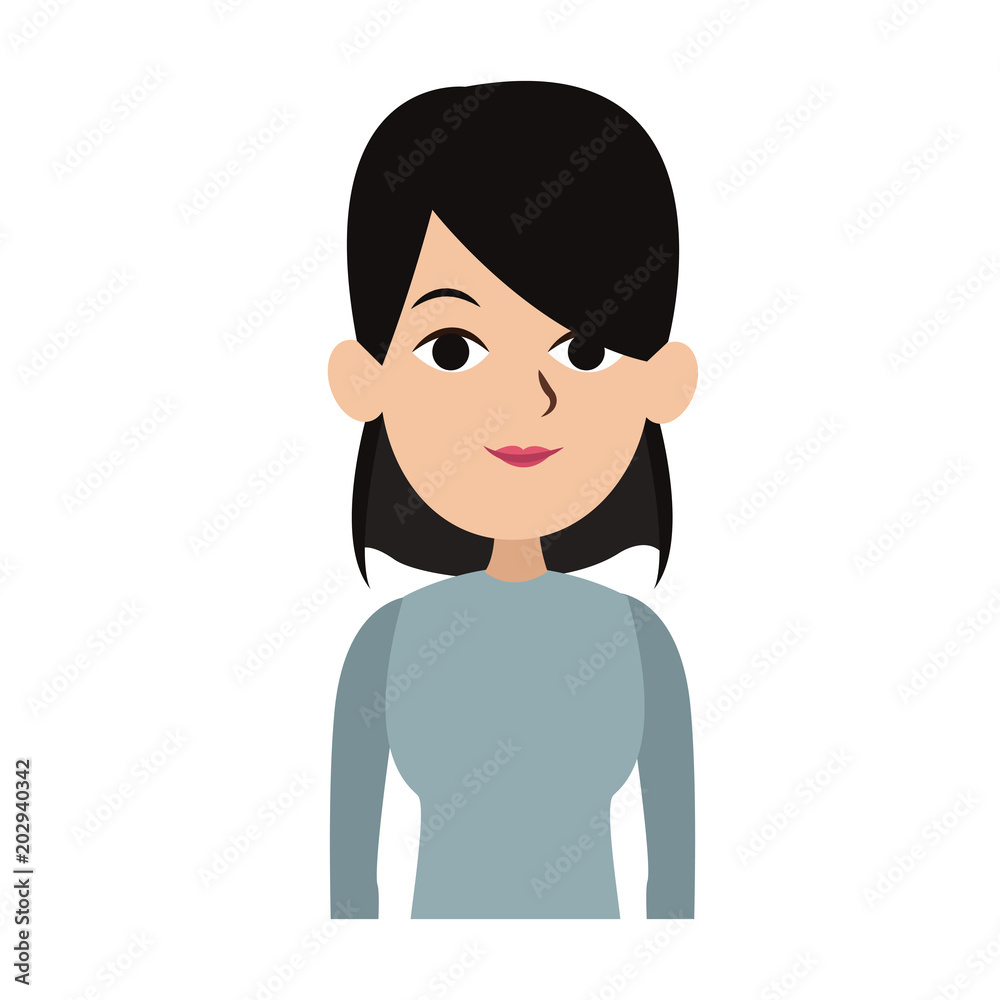 Young woman with casual clothes cartoon vector illustration graphic design Young woman with casual clothes cartoon vector illustration graphic design
