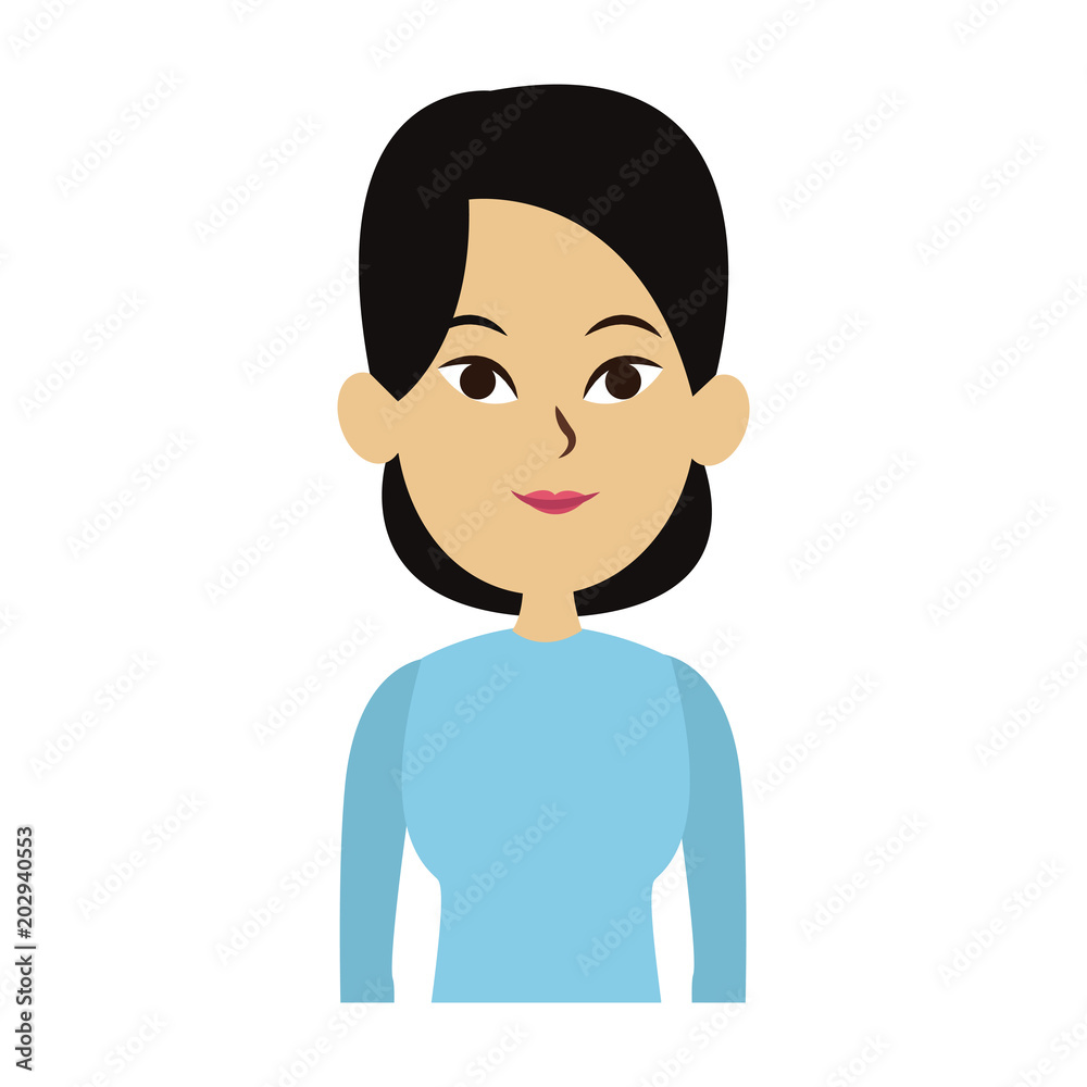 Young woman with casual clothes cartoon vector illustration graphic design Young woman with casual clothes cartoon vector illustration graphic design