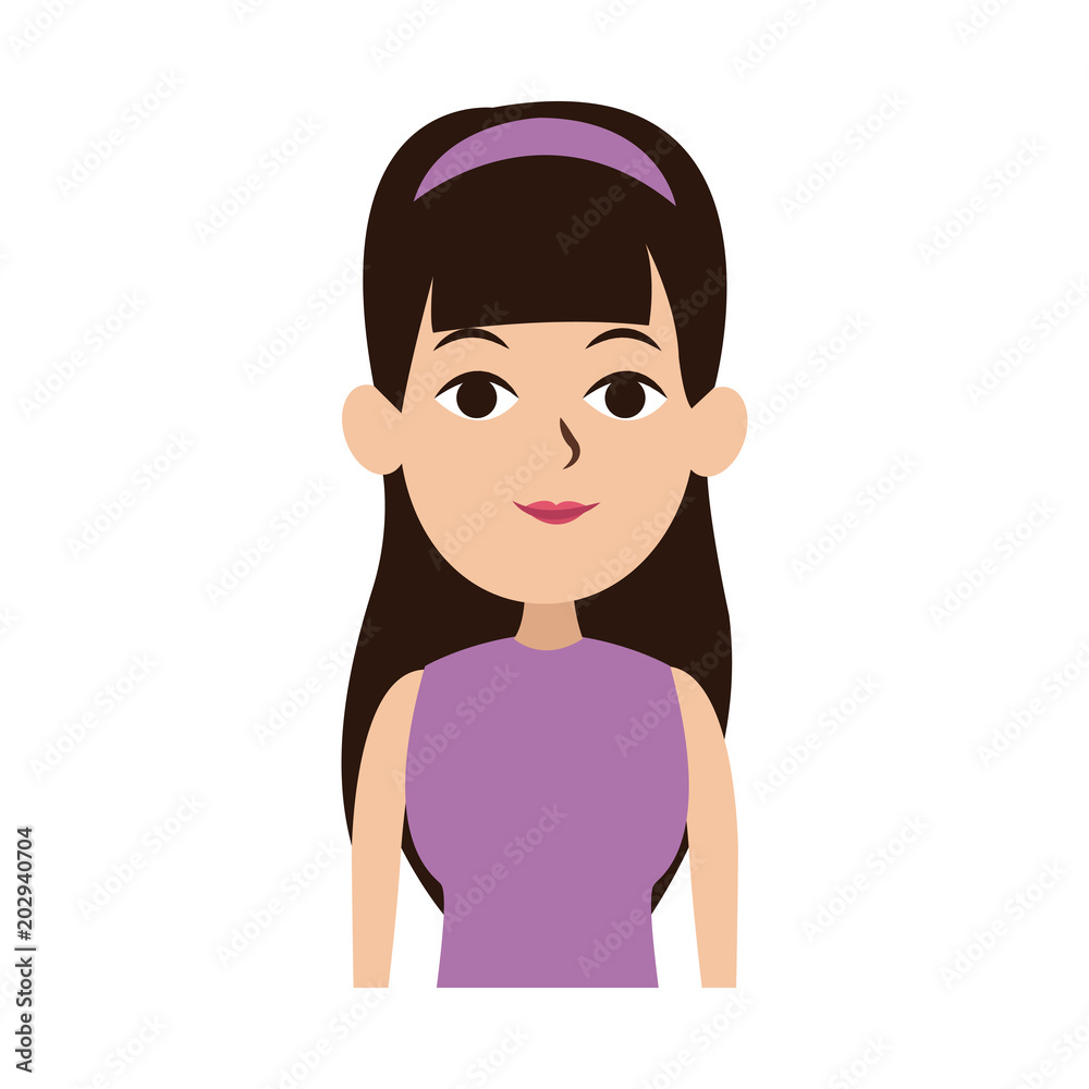 Young woman with casual clothes cartoon vector illustration graphic design Young woman with casual clothes cartoon vector illustration graphic design