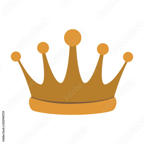 King crown symbol vector illustration graphic design