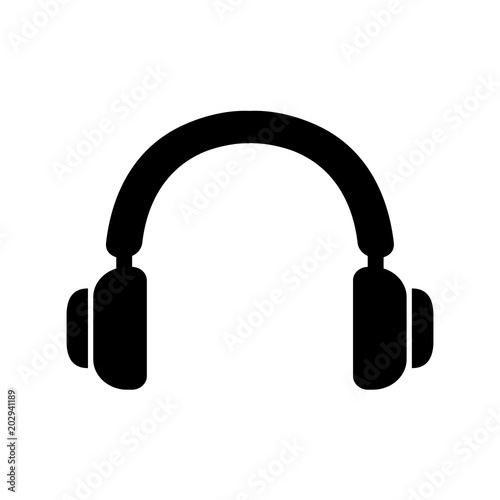 headphone icon vector, in trendy flat style isolated on white background. icon illustration