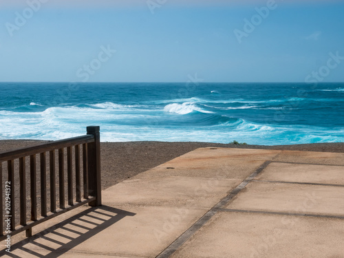 Fototapeta Naklejka Na Ścianę i Meble -  terrace overlooking the sea