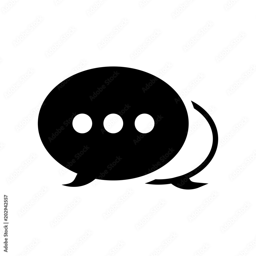 Chat icon with dialog clouds vector