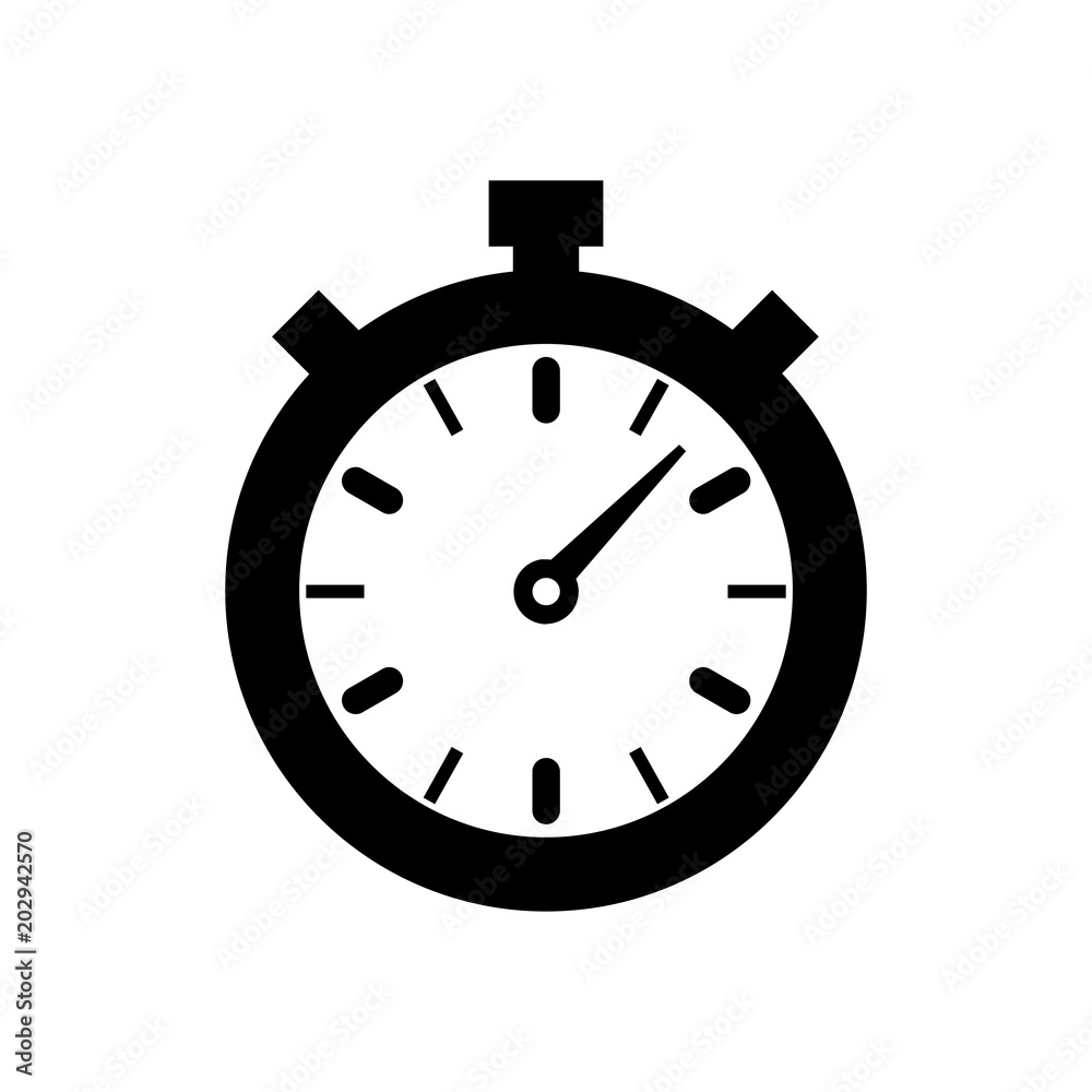 stopwatch icon, vector illustration. timer icon stopwatch icon, vector illustration. timer icon