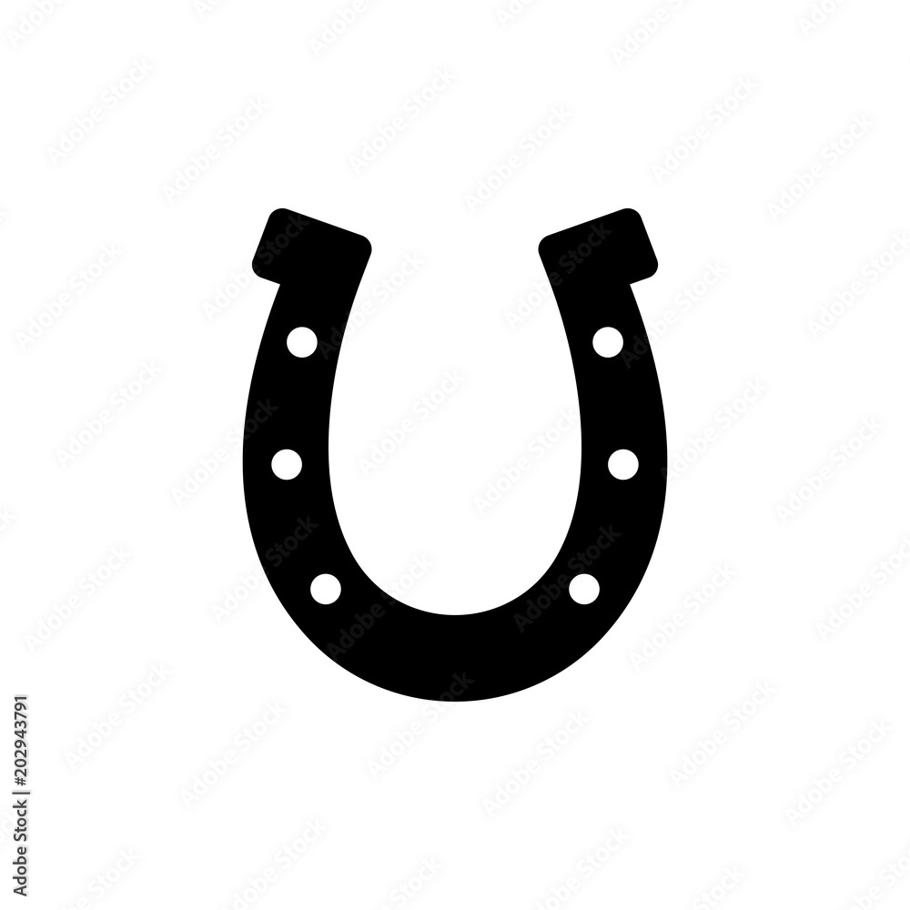 horseshoe icon. Flat illustration vector icon for web horseshoe icon. Flat illustration vector icon for web