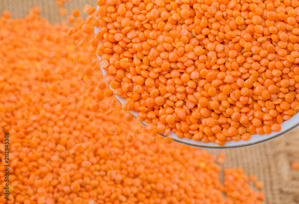 Red Lentils Also Know as Lentilha Vermelha, Red Dal, Red Split Lentils, Lens Culinaris, Red Lentil Legume or Masoor Dal. Red Lentils Also Know as Lentilha Vermelha, Red Dal, Red Split Lentils, Lens Culinaris, Red Lentil Legume or Masoor Dal.