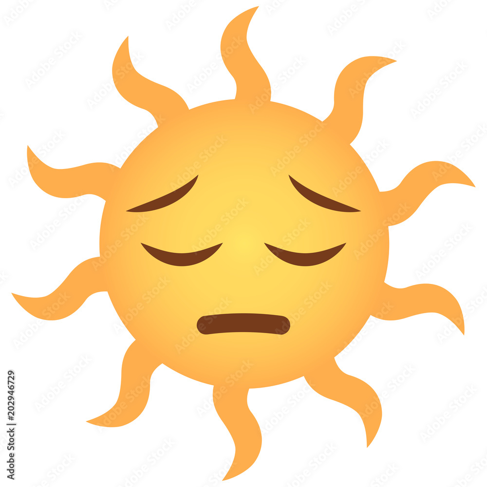 Emoji bedauernd - Sonne Emoji bedauernd - Sonne