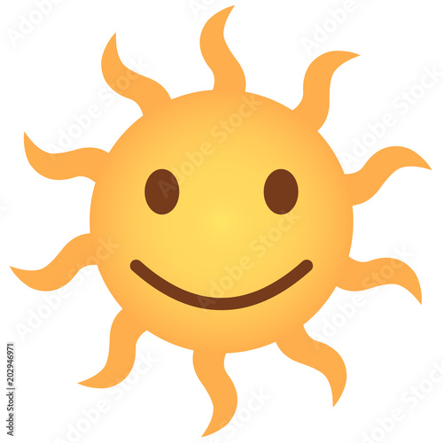freuendes Emoticon - Sonne
