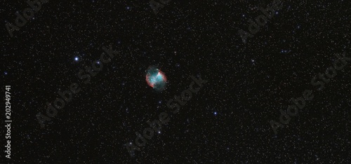 Messier 27 the Dumbbell Nebula is a planetary nebula in the constellation Vulpecula. © Maik Thomas