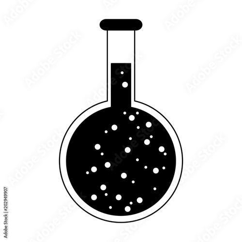 Chemistry lab flask vector illustration graphic design