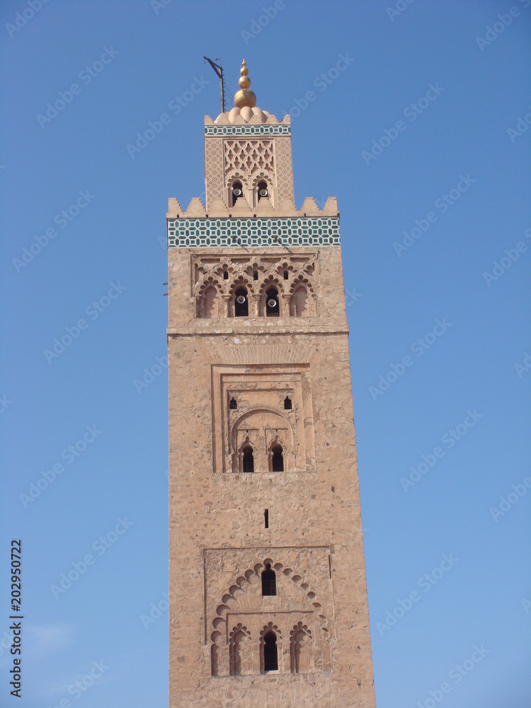 Koutoubia Mosque's minaret - Marrakech
