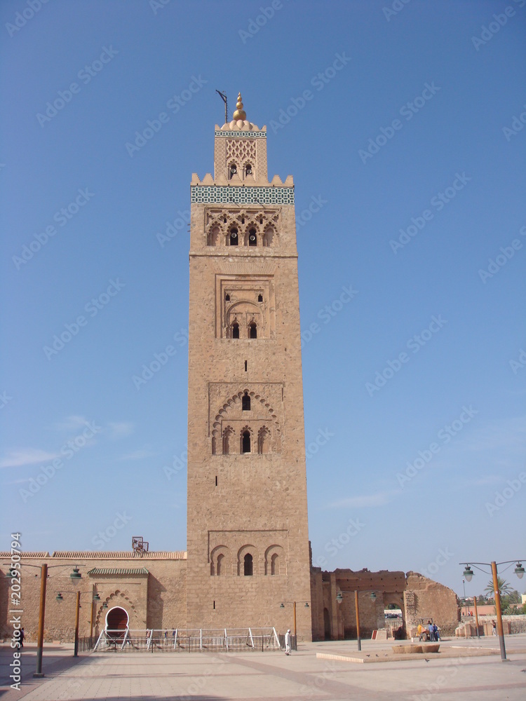 Koutoubia Mosque and Minaret - Marrakech