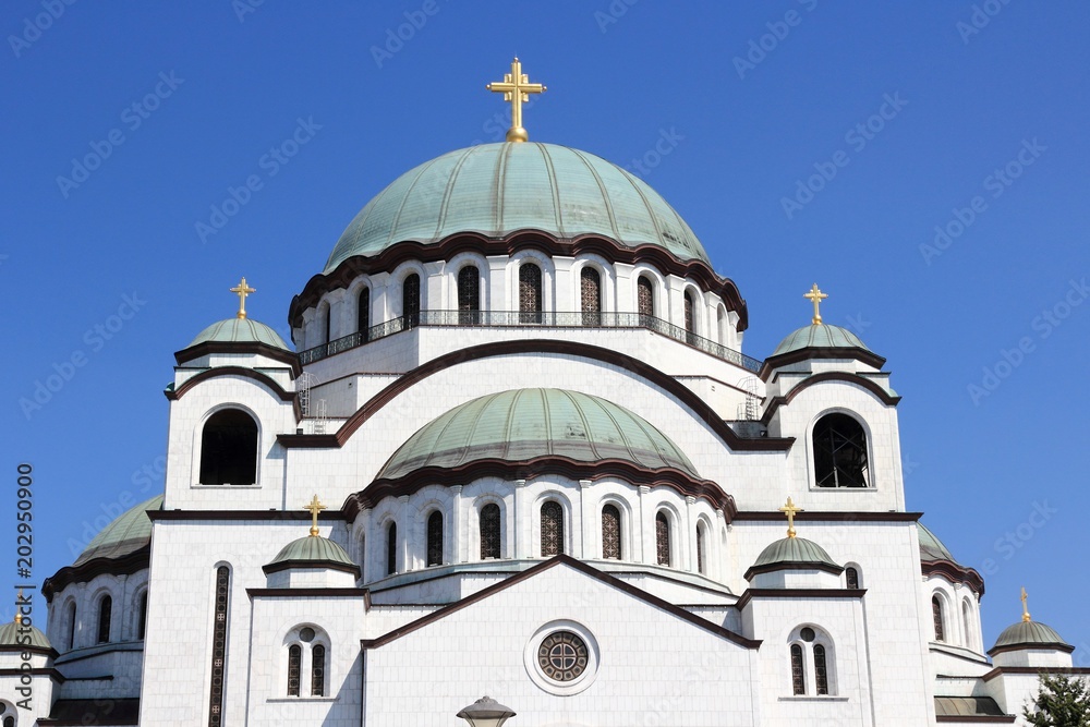 Serbia landmark - Belgrade Cathedral