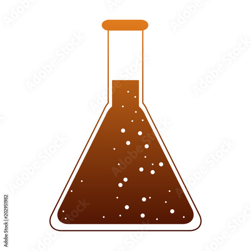 Chemistry lab flask vector illustration graphic design