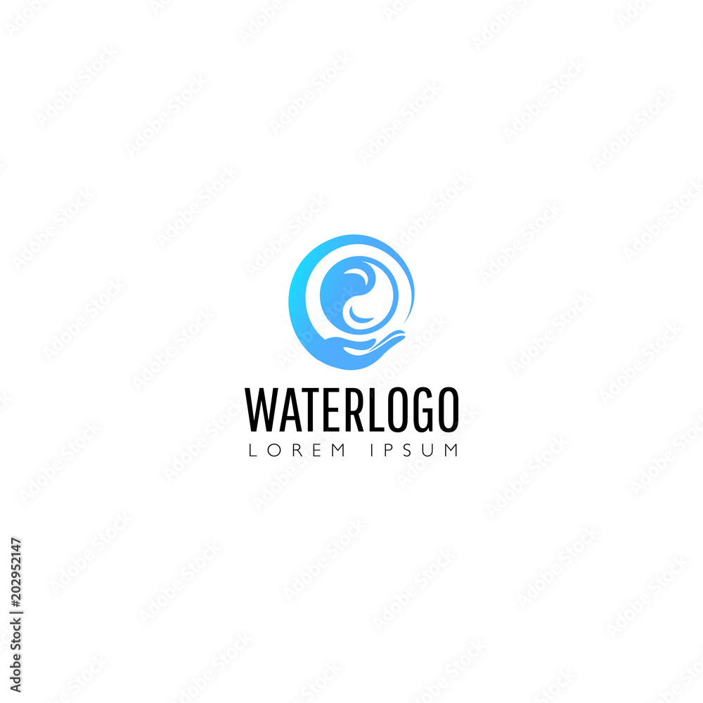 Water drop Logo design vector template. Water drop Logo design vector template.