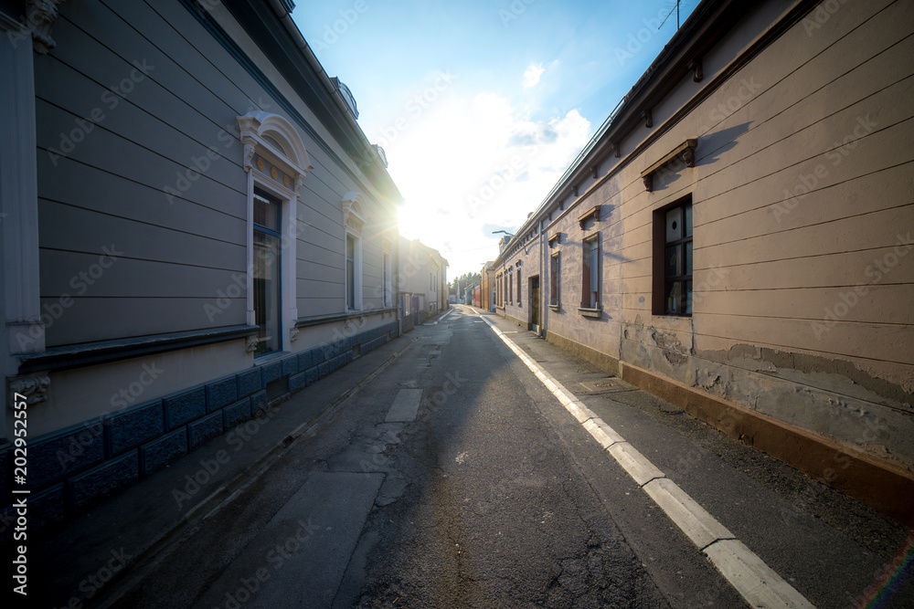 Road to the horizon, sunset, Croatia Road to the horizon, sunset, Croatia