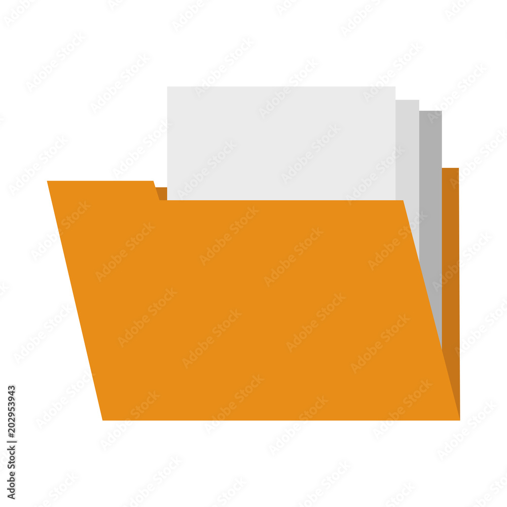 Folder with documents vector illustration graphic design